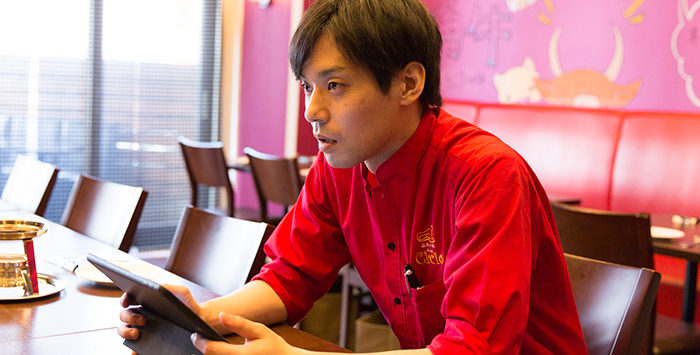 Uレジ FOODの導入事例6 飲食店「肉バル Ciccio」インタビュー写真